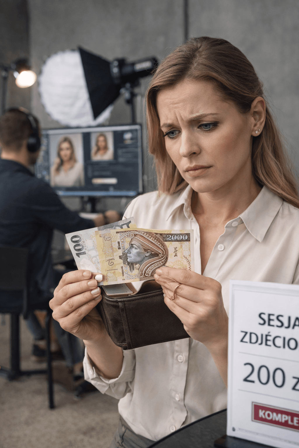 Wysoka cena sesji zdjęciowej